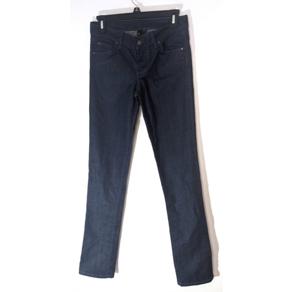 Club Monaco Denim - Club Monaco Ella Slim Straight Dark Wash Low Rise Blue Denim Jeans 26